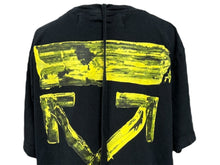 画像をギャラリービューアに読み込む, OFFWHITE オフホワイト 半袖Ｔシャツ ロゴ バックグラフィティアロー OMAA027F19185010 ブラック イエロー サイズL 美品 中古 64669