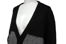 画像をギャラリービューアに読み込む, SAINT LAURENT PARIS サンローラン パリ ニット セーター 13年ボーダー モヘヤカーディガン ニット サイズXS 美品 中古 64683