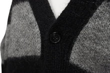 画像をギャラリービューアに読み込む, SAINT LAURENT PARIS サンローラン パリ ニット セーター 13年ボーダー モヘヤカーディガン ニット サイズXS 美品 中古 64683