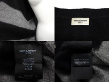 画像をギャラリービューアに読み込む, SAINT LAURENT PARIS サンローラン パリ ニット セーター 13年ボーダー モヘヤカーディガン ニット サイズXS 美品 中古 64683