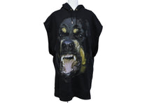 画像をギャラリービューアに読み込む, 極美品 Givenchy ジバンシー ロットワイラー ノースリーブ パーカー ブラック ドッグ 犬 アーカイブ コットン リカルドティッシ サイズXS 中古 64707
