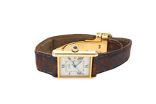 画像をギャラリービューアに読み込む, CARTIER カルティエ 時計 マストタンクLM W1013754 ヴェルメイユ レザーベルト QZ 白文字盤 中古 4b007870
