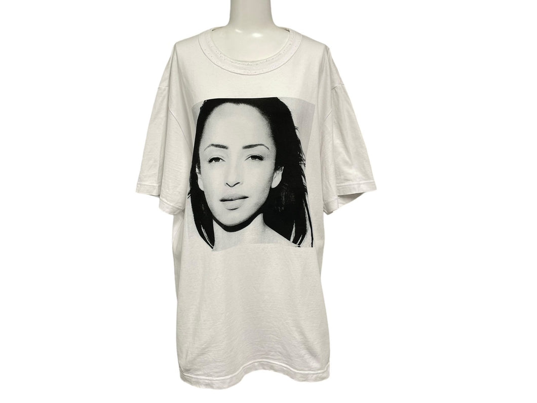 SACAI サカイ SADE シャーデプリント 半袖Ｔシャツ トップス 21-0227S ホワイト コットン サイズ4 良品 中古 64815