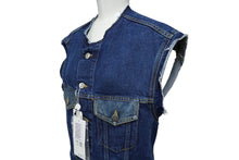 画像をギャラリービューアに読み込む, 新品未使用 MARTIN MARGIELA マルタン マルジェラ ロングライン デニムベスト サイズ38 コットン ブルー S51FB0073 中古 64824