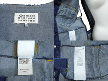 画像をギャラリービューアに読み込む, 新品未使用 MARTIN MARGIELA マルタン マルジェラ ロングライン デニムベスト サイズ38 コットン ブルー S51FB0073 中古 64824
