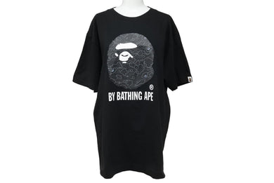 A BATHING APE KAWS アベイシングエイプ カウズ 半袖Ｔシャツ コラボ ブラック サイズL プリント ベイプ 美品 中古 65233