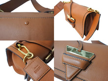 画像をギャラリービューアに読み込む, 極美品 LOEWE ロエベ バルセロナ ショルダーバッグ ボディバッグ スペイン製 カーフレザー ブラウン ゴールド金具 中古 65305