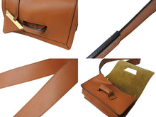 画像をギャラリービューアに読み込む, 極美品 LOEWE ロエベ バルセロナ ショルダーバッグ ボディバッグ スペイン製 カーフレザー ブラウン ゴールド金具 中古 65305