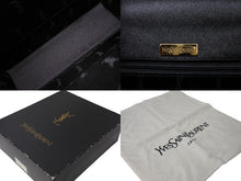 画像をギャラリービューアに読み込む, YVES SAINT LAURENT イヴサンローラン ハンドバッグ YSL ロゴ ブラック レザー YS3339CH10 ゴールド金具 美品 中古 65364