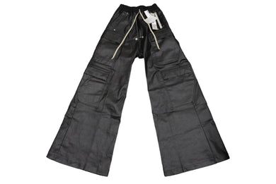 新品未使用 Rick Owens リックオウエンス カーゴベラパンツ CARGOBELAS 2024FW ブラック サイズ46 RU02D6339-SCT 中古 65423
