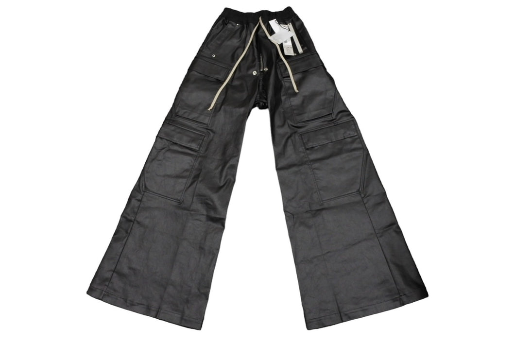 新品未使用 Rick Owens リックオウエンス カーゴベラパンツ CARGOBELAS 2024FW ブラック サイズ46 RU02D6339-SCT 中古 65423