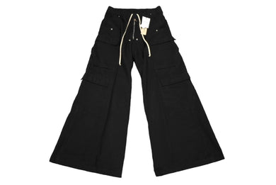 新品未使用 RICK OWENS DRKSHDW リックオウエンス ダークシャド ダブルカーゴ ジャンボ ベラパンツ 2024FW ブラック サイズL DU10D1398 CB 中古 65425