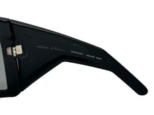 画像をギャラリービューアに読み込む, 新品未使用 Rick Owens リックオウエンス 23SS クリースター サングラス Kriester ブラック ナイロン アイウェア RG0000011GBLKB 中古 65426