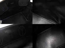 画像をギャラリービューアに読み込む, HERMES エルメス ハンドバッグ バーキン オータクロア45 アルデンヌ ブラック ブロンズ金具 □B刻印 1998年 美品 中古 65603