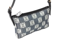 画像をギャラリービューアに読み込む, 極美品 LOEWE ロエベ アナグラム ハンドバッグ ワンショルダーバッグ ポーチ キャンバス シルバー金具 グレー 中古 65747