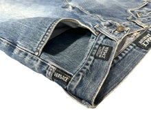 画像をギャラリービューアに読み込む, VERSACE ヴェルサーチ デニムパンツ ジーンズクチュール サイズ36 メデューサ コットン ブルー 良品 中古 65763