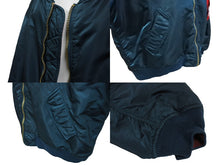 画像をギャラリービューアに読み込む, VETEMENTS ヴェトモン ボンバージャケット サイズS WAH18JA18 アルファ リバーシブル ナイロン グリーン レッド 18SS 美品 中古 65806