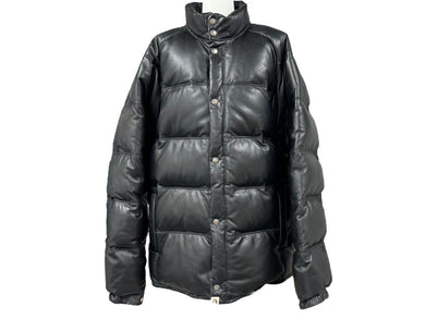 A BATHING APE アベイシングエイプ ダウンジャケット サイズL シープスキン ポリエステル ブラック NIGO 良品 中古 65810