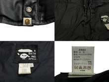画像をギャラリービューアに読み込む, A BATHING APE アベイシングエイプ ダウンジャケット サイズL シープスキン ポリエステル ブラック NIGO 良品 中古 65810