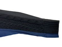 画像をギャラリービューアに読み込む, Sacai サカイ ニット シャツ サイズ2 ウール 14-02124 ドッキング 再構築 切り返しデザイン ブラック ネイビー 美品 中古 65919