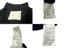 画像をギャラリービューアに読み込む, Sacai サカイ ニット シャツ サイズ2 ウール 14-02124 ドッキング 再構築 切り返しデザイン ブラック ネイビー 美品 中古 65919