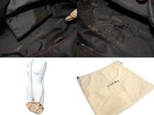 画像をギャラリービューアに読み込む, LOEWE ロエベ ナッパアイレ アナグラム 2WAY ショルダーバッグ ハンドバッグ 060802 天然皮革 ベージュ 美品 中古 66061