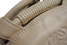 画像をギャラリービューアに読み込む, LOEWE ロエベ ナッパアイレ アナグラム 2WAY ショルダーバッグ ハンドバッグ 060802 天然皮革 ベージュ 美品 中古 66061