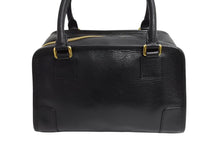 画像をギャラリービューアに読み込む, LOEWE ロエベ ハンドバッグ アマソナ28 ブラック レザー 050810 美品 中古 66120