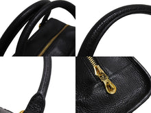 画像をギャラリービューアに読み込む, LOEWE ロエベ ハンドバッグ アマソナ28 ブラック レザー 050810 美品 中古 66120