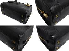 画像をギャラリービューアに読み込む, LOEWE ロエベ ハンドバッグ アマソナ28 ブラック レザー 050810 美品 中古 66120