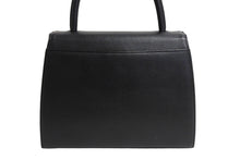 画像をギャラリービューアに読み込む, 極美品 YVES SAINT LAURENT イヴサンローラン レザー ハンドバッグ ブラック ロゴ 手持ち ゴールド金具 中古 66121