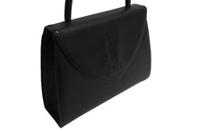 画像をギャラリービューアに読み込む, 極美品 YVES SAINT LAURENT イヴサンローラン レザー ハンドバッグ ブラック ロゴ 手持ち ゴールド金具 中古 66121