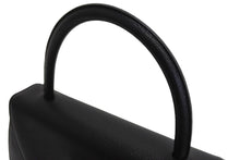 画像をギャラリービューアに読み込む, 極美品 YVES SAINT LAURENT イヴサンローラン レザー ハンドバッグ ブラック ロゴ 手持ち ゴールド金具 中古 66121