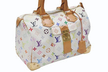 画像をギャラリービューアに読み込む, LOUIS VUITTON ルイヴィトン スピーディ30 ハンドバッグ M92643 モノグラム マルチカラー 村上隆 ホワイト 美品 中古 4b006623