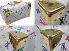 画像をギャラリービューアに読み込む, LOUIS VUITTON ルイヴィトン スピーディ30 ハンドバッグ M92643 モノグラム マルチカラー 村上隆 ホワイト 美品 中古 4b006623