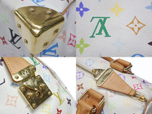 画像をギャラリービューアに読み込む, LOUIS VUITTON ルイヴィトン スピーディ30 ハンドバッグ M92643 モノグラム マルチカラー 村上隆 ホワイト 美品 中古 4b006623