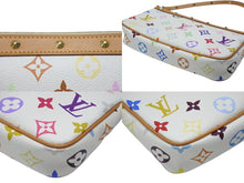 画像をギャラリービューアに読み込む, 極美品 LOUIS VUITTON ルイヴィトン ポシェット アクセソワール アクセサリーポーチ M92649 モノグラム マルチカラー 村上隆 中古 4b006631