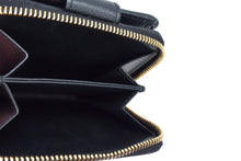 画像をギャラリービューアに読み込む, YVES SAINT LAURENT イヴサンローラン ラウンドファスナー コンパクトウォレット 568985 財布 レザー ブラック 美品 中古 66555