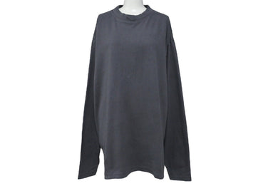 新品未使用 YEEZY GAP イージー ギャップ 長袖Ｔシャツ RN54023/CA17897 Lサイズ カニエウエスト コットン ダークグレー 中古 66674
