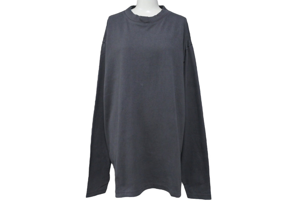 新品未使用 YEEZY GAP イージー ギャップ 長袖Ｔシャツ RN54023/CA17897 Lサイズ カニエウエスト コットン ダークグレー 中古 66674