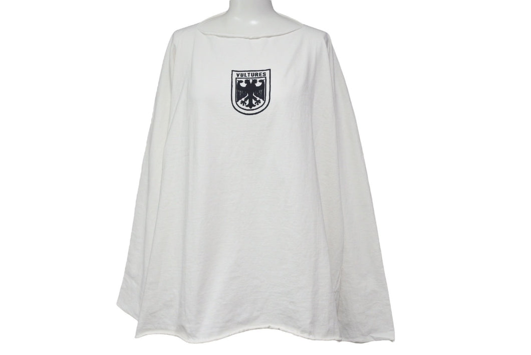 新品未使用 YEEZY イージー VULTURES Box T-shirt 長袖Ｔシャツ ホワイト コットン サイズ1 中古 66678