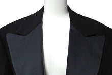 Load image into Gallery viewer, 極美品 Salvatore Ferragamo サルヴァトーレフェラガモ テーラードジャケット イタリア テスート ウール ブラック サイズ46-7R 中古 66846