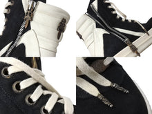 画像をギャラリービューアに読み込む, 極美品 Rick Owens リックオウエンス クロムハーツ スニーカー ジオバスケット CHクロス装飾 ブラックレザー サイズ38 レディース 中古 66857