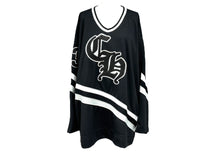 Load image into Gallery viewer, CHROME HEARTS クロムハーツ PPO HOCKEY JERSEY ホッケーシャツ サイズM レザークロスパッチ シルバー925 ブラック 美品 中古 66920
