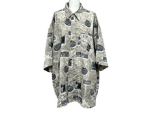画像をギャラリービューアに読み込む, 極美品 OUTKAST CLOTHING CO. アウトキャスト クロージング 半袖シャツ サイズXL 総柄 ポリエステル グレー 中古 66923