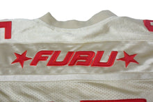 Load image into Gallery viewer, FUBU THE COLLECTION フブ ゲームシャツ ホッケーシャツ サイズXL ポリエステル ゴールド レッド メッシュ 美品 中古 66988