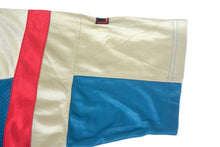 Load image into Gallery viewer, FUBU THE COLLECTION フブ ゲームシャツ ホッケーシャツ サイズXL ポリエステル ブルー レッド ゴールド メッシュ 美品 中古 66992