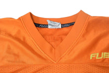 Load image into Gallery viewer, FUBU THE COLLECTION フブ ゲームシャツ ホッケーシャツ サイズXXL ポリエステル オレンジ イエロー メッシュ 美品 中古 66994