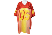 Load image into Gallery viewer, 極美品 FUBU THE COLLECTION フブ ゲームシャツ ホッケーシャツ サイズF ポリエステル レッド イエロー メッシュ 中古 67069