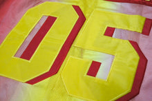 Load image into Gallery viewer, 極美品 FUBU THE COLLECTION フブ ゲームシャツ ホッケーシャツ サイズF ポリエステル レッド イエロー メッシュ 中古 67069